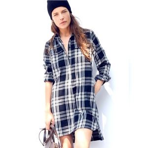 Flannel Daywalk Shirtdress in Glendale Plaid